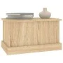 Baúl almacenaje madera contrachapada roble sonoma 50x30x28 cm de vidaXL, Baúles de almacenamiento - Ref: Foro24-816499, Preci...