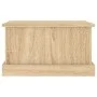 Baúl almacenaje madera contrachapada roble sonoma 50x30x28 cm de vidaXL, Baúles de almacenamiento - Ref: Foro24-816499, Preci...