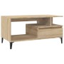 Mesa de centro madera contrachapada roble Sonoma 90x49x45 cm en Mesas de centro | Comprar online en Foru.es