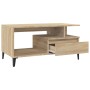 Mesa de centro madera contrachapada roble Sonoma 90x49x45 cm en Mesas de centro | Comprar online en Foru.es