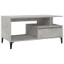 Mesa de centro madera contrachapada gris hormigón 90x49x45 cm en Mesas de centro | Comprar online en Foru.es