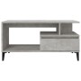 Mesa de centro madera contrachapada gris hormigón 90x49x45 cm en Mesas de centro | Comprar online en Foru.es