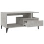 Mesa de centro madera contrachapada gris hormigón 90x49x45 cm en Mesas de centro | Comprar online en Foru.es