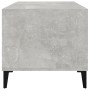 Mesa de centro madera contrachapada gris hormigón 90x49x45 cm en Mesas de centro | Comprar online en Foru.es
