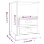 Mesitas de noche 2 unidades gris Sonoma 43x36x60 cm de vidaXL, Mesitas de noche - Ref: Foro24-816341, Precio: 86,79 €, Descue...