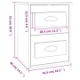 Mesita de noche de pared blanca 41,5x36x53 cm de vidaXL, Mesitas de noche - Ref: Foro24-816392, Precio: 47,71 €, Descuento: %