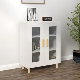 Aparador de madera contrachapada blanco brillante 69,5x34x90 cm de vidaXL, Aparadores - Ref: Foro24-812120, Precio: 83,74 €, ...