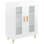 Aparador de madera contrachapada blanco brillante 69,5x34x90 cm de vidaXL, Aparadores - Ref: Foro24-812120, Precio: 84,63 €, ...