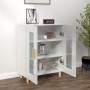 Aparador de madera contrachapada blanco brillante 69,5x34x90 cm de vidaXL, Aparadores - Ref: Foro24-812120, Precio: 84,63 €, ...