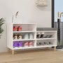 Mueble zapatero madera contrachapada blanco 102x36x60 cm en Zapateros y organizadores de calzado | Comprar online en Foru.es