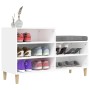 Mueble zapatero madera contrachapada blanco 102x36x60 cm en Zapateros y organizadores de calzado | Comprar online en Foru.es