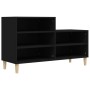Mueble zapatero madera contrachapada negro 102x36x60 cm en Zapateros y organizadores de calzado | Comprar online en Foru.es