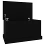 Baúl de almacenaje madera contrachapada negro 70x40x38 cm de vidaXL, Baúles de almacenamiento - Ref: Foro24-816505, Precio: 5...