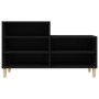Mueble zapatero madera contrachapada negro 102x36x60 cm en Zapateros y organizadores de calzado | Comprar online en Foru.es