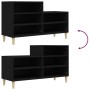 Mueble zapatero madera contrachapada negro 102x36x60 cm en Zapateros y organizadores de calzado | Comprar online en Foru.es