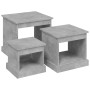Mesas de centro 3 uds madera de ingeniería gris hormigón de vidaXL, Mesas de centro - Ref: Foro24-816492, Precio: 69,20 €, De...