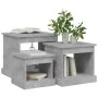 Mesas de centro 3 uds madera de ingeniería gris hormigón de vidaXL, Mesas de centro - Ref: Foro24-816492, Precio: 68,40 €, De...