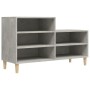 Mueble zapatero madera contrachapada gris hormigón 102x36x60 cm en Zapateros y organizadores de calzado | Comprar online en Foru