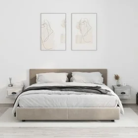 Mesita de noche de pared 2 uds color gris hormigón 41,5x36x28cm de vidaXL, Mesitas de noche - Ref: Foro24-816385, Precio: 53,...