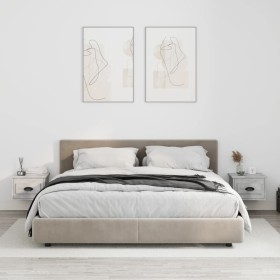 Mesita de noche de pared 2 uds color gris hormigón 41,5x36x28cm de vidaXL, Mesitas de noche - Ref: Foro24-816385, Precio: 54,...
