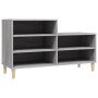 Mueble zapatero madera contrachapada gris Sonoma 102x36x60 cm en Zapateros y organizadores de calzado | Comprar online en Foru.e