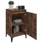 Mesita de noche madera contrachapada roble ahumado 40x35x70 cm de vidaXL, Mesitas de noche - Ref: Foro24-819654, Precio: 44,7...