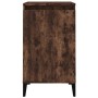 Mesita de noche madera contrachapada roble ahumado 40x35x70 cm de vidaXL, Mesitas de noche - Ref: Foro24-819654, Precio: 44,7...