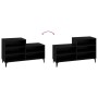 Mueble zapatero madera contrachapada negro 102x36x60 cm en Zapateros y organizadores de calzado | Comprar online en Foru.es