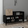 Mueble zapatero madera contrachapada negro 102x36x60 cm en Zapateros y organizadores de calzado | Comprar online en Foru.es