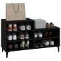 Mueble zapatero madera contrachapada negro 102x36x60 cm en Zapateros y organizadores de calzado | Comprar online en Foru.es