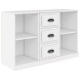 Aparador de madera contrachapada blanco 104,5x35,5x67,5 cm de vidaXL, Aparadores - Ref: Foro24-816232, Precio: 81,31 €, Descu...