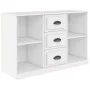 Aparador de madera contrachapada blanco 104,5x35,5x67,5 cm de vidaXL, Aparadores - Ref: Foro24-816232, Precio: 80,39 €, Descu...