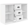 Aparador de madera contrachapada blanco 104,5x35,5x67,5 cm de vidaXL, Aparadores - Ref: Foro24-816232, Precio: 81,31 €, Descu...
