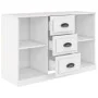 Aparador de madera contrachapada blanco 104,5x35,5x67,5 cm de vidaXL, Aparadores - Ref: Foro24-816232, Precio: 80,39 €, Descu...