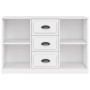Aparador de madera contrachapada blanco 104,5x35,5x67,5 cm de vidaXL, Aparadores - Ref: Foro24-816232, Precio: 81,31 €, Descu...
