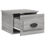 Mesitas de noche de pared 2 uds color gris Sonoma 41,5x36x28 cm de vidaXL, Mesitas de noche - Ref: Foro24-816389, Precio: 55,...