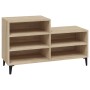 Mueble zapatero madera contrachapada roble Sonoma 102x36x60 cm en Zapateros y organizadores de calzado | Comprar online en Foru.