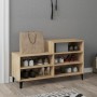 Mueble zapatero madera contrachapada roble Sonoma 102x36x60 cm en Zapateros y organizadores de calzado | Comprar online en Foru.
