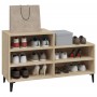 Mueble zapatero madera contrachapada roble Sonoma 102x36x60 cm en Zapateros y organizadores de calzado | Comprar online en Foru.