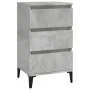 Mesita de noche madera contrachapada gris hormigón 40x35x70 cm de vidaXL, Mesitas de noche - Ref: Foro24-819672, Precio: 58,0...