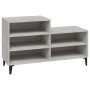 Mueble zapatero madera contrachapada gris hormigón 102x36x60 cm en Zapateros y organizadores de calzado | Comprar online en Foru