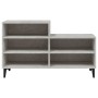 Mueble zapatero madera contrachapada gris hormigón 102x36x60 cm en Zapateros y organizadores de calzado | Comprar online en Foru