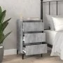 Mesita de noche madera contrachapada gris hormigón 40x35x70 cm de vidaXL, Mesitas de noche - Ref: Foro24-819672, Precio: 58,0...