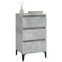 Mesita de noche madera contrachapada gris hormigón 40x35x70 cm de vidaXL, Mesitas de noche - Ref: Foro24-819672, Precio: 58,0...