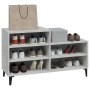 Mueble zapatero madera contrachapada gris hormigón 102x36x60 cm en Zapateros y organizadores de calzado | Comprar online en Foru