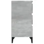 Concrete gray plywood bedside table 40x35x70 cm by vidaXL, Nightstands - Ref: Foro24-819672, Price: 58,07 €, Discount: %