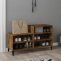 Mueble zapatero madera contrachapada roble ahumado 102x36x60 cm en Zapateros y organizadores de calzado | Comprar online en Foru