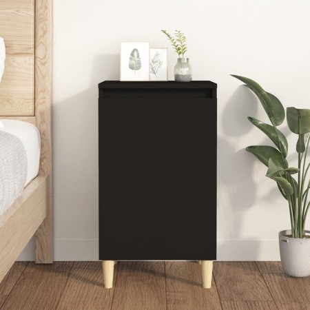 Mesita de noche madera contrachapada negro 40x35x70 cm de vidaXL, Mesitas de noche - Ref: Foro24-819630, Precio: 46,06 €, Des...