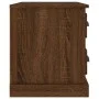 Mesita de noche marrón roble 60x39x45 cm de vidaXL, Mesitas de noche - Ref: Foro24-816367, Precio: 60,67 €, Descuento: %