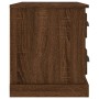 Mesita de noche marrón roble 60x39x45 cm de vidaXL, Mesitas de noche - Ref: Foro24-816367, Precio: 59,00 €, Descuento: %